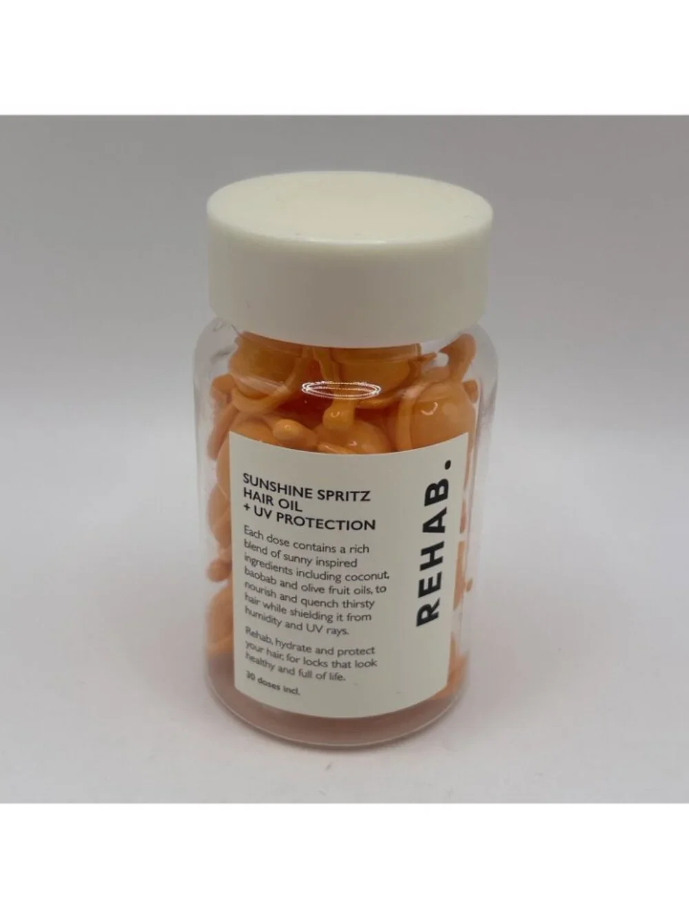 Rehab Sunshine Spritz Hair Oil 30 Applications UV Protection New Sealed Orange